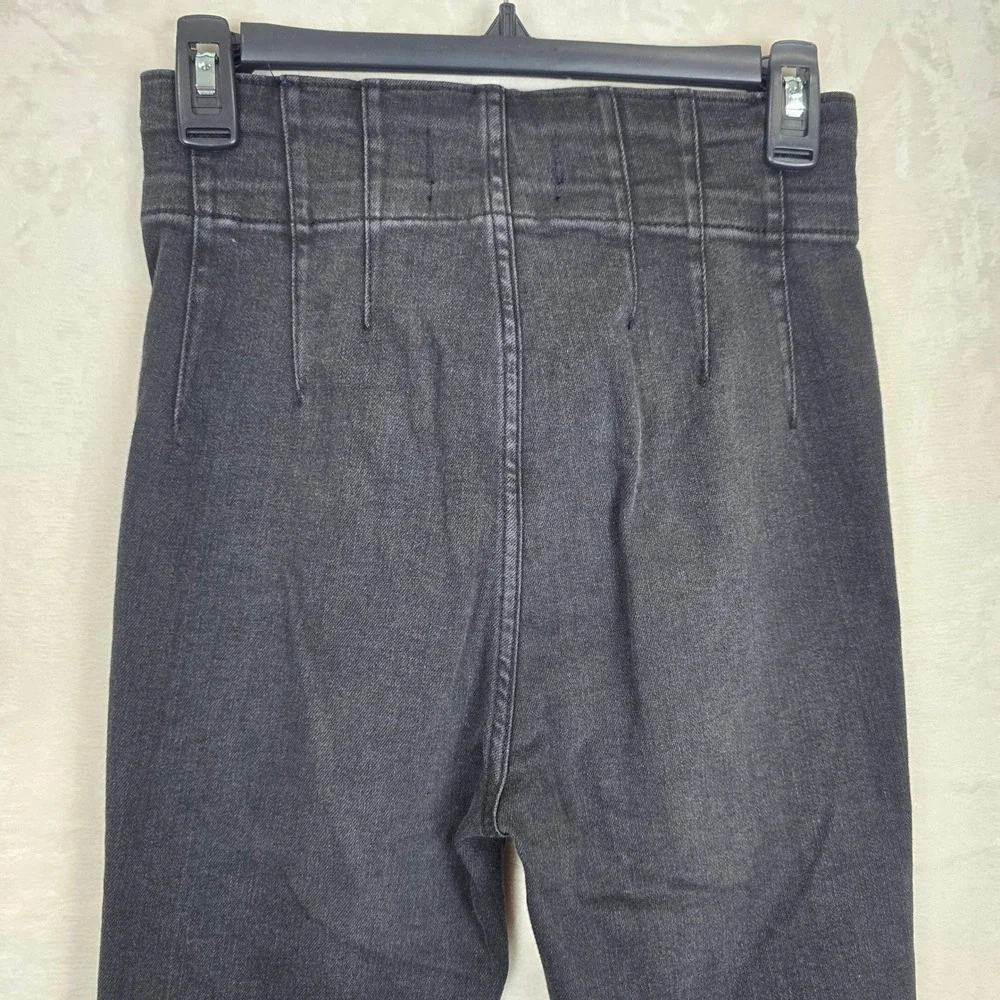 We The Free People Jayde Flare Jeans Washed Black 27 High Rise